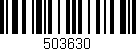 Código de barras (EAN, GTIN, SKU, ISBN): '503630'