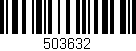 Código de barras (EAN, GTIN, SKU, ISBN): '503632'