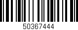 Código de barras (EAN, GTIN, SKU, ISBN): '50367444'