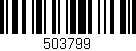 Código de barras (EAN, GTIN, SKU, ISBN): '503799'