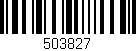 Código de barras (EAN, GTIN, SKU, ISBN): '503827'