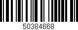 Código de barras (EAN, GTIN, SKU, ISBN): '50384668'
