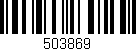 Código de barras (EAN, GTIN, SKU, ISBN): '503869'
