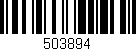 Código de barras (EAN, GTIN, SKU, ISBN): '503894'