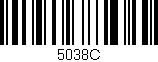 Código de barras (EAN, GTIN, SKU, ISBN): '5038C'