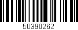 Código de barras (EAN, GTIN, SKU, ISBN): '50390262'