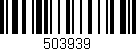 Código de barras (EAN, GTIN, SKU, ISBN): '503939'