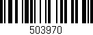 Código de barras (EAN, GTIN, SKU, ISBN): '503970'