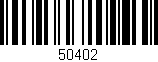 Código de barras (EAN, GTIN, SKU, ISBN): '50402'