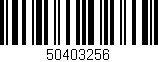 Código de barras (EAN, GTIN, SKU, ISBN): '50403256'