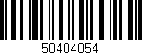 Código de barras (EAN, GTIN, SKU, ISBN): '50404054'