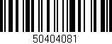 Código de barras (EAN, GTIN, SKU, ISBN): '50404081'