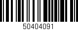 Código de barras (EAN, GTIN, SKU, ISBN): '50404091'