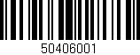 Código de barras (EAN, GTIN, SKU, ISBN): '50406001'