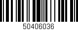 Código de barras (EAN, GTIN, SKU, ISBN): '50406036'