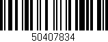 Código de barras (EAN, GTIN, SKU, ISBN): '50407834'