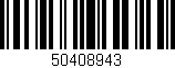 Código de barras (EAN, GTIN, SKU, ISBN): '50408943'
