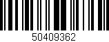 Código de barras (EAN, GTIN, SKU, ISBN): '50409362'