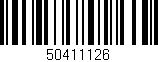 Código de barras (EAN, GTIN, SKU, ISBN): '50411126'