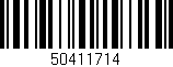 Código de barras (EAN, GTIN, SKU, ISBN): '50411714'