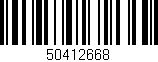 Código de barras (EAN, GTIN, SKU, ISBN): '50412668'