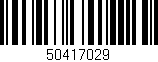 Código de barras (EAN, GTIN, SKU, ISBN): '50417029'