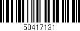 Código de barras (EAN, GTIN, SKU, ISBN): '50417131'