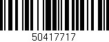 Código de barras (EAN, GTIN, SKU, ISBN): '50417717'