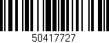 Código de barras (EAN, GTIN, SKU, ISBN): '50417727'
