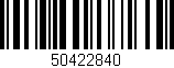 Código de barras (EAN, GTIN, SKU, ISBN): '50422840'