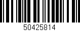 Código de barras (EAN, GTIN, SKU, ISBN): '50425814'