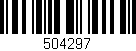 Código de barras (EAN, GTIN, SKU, ISBN): '504297'