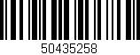 Código de barras (EAN, GTIN, SKU, ISBN): '50435258'
