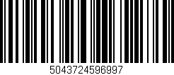 Código de barras (EAN, GTIN, SKU, ISBN): '5043724596997'