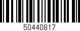 Código de barras (EAN, GTIN, SKU, ISBN): '50440817'