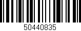 Código de barras (EAN, GTIN, SKU, ISBN): '50440835'