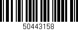 Código de barras (EAN, GTIN, SKU, ISBN): '50443158'