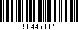 Código de barras (EAN, GTIN, SKU, ISBN): '50445092'
