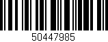 Código de barras (EAN, GTIN, SKU, ISBN): '50447985'