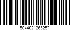 Código de barras (EAN, GTIN, SKU, ISBN): '5044821266257'