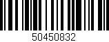 Código de barras (EAN, GTIN, SKU, ISBN): '50450832'