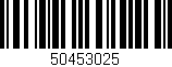 Código de barras (EAN, GTIN, SKU, ISBN): '50453025'