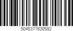 Código de barras (EAN, GTIN, SKU, ISBN): '5045377630592'