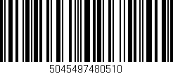 Código de barras (EAN, GTIN, SKU, ISBN): '5045497480510'