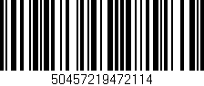 Código de barras (EAN, GTIN, SKU, ISBN): '50457219472114'