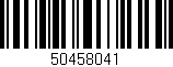 Código de barras (EAN, GTIN, SKU, ISBN): '50458041'
