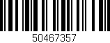 Código de barras (EAN, GTIN, SKU, ISBN): '50467357'