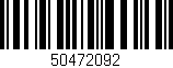 Código de barras (EAN, GTIN, SKU, ISBN): '50472092'