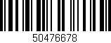 Código de barras (EAN, GTIN, SKU, ISBN): '50476678'
