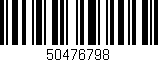 Código de barras (EAN, GTIN, SKU, ISBN): '50476798'